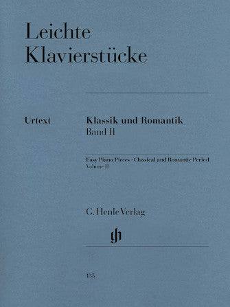 Easy Piano Pieces – Classic and Romantic Eras – Volume 2 Easy/Moderately Difficult Pieces Henle Music Folios Softcover -NEW