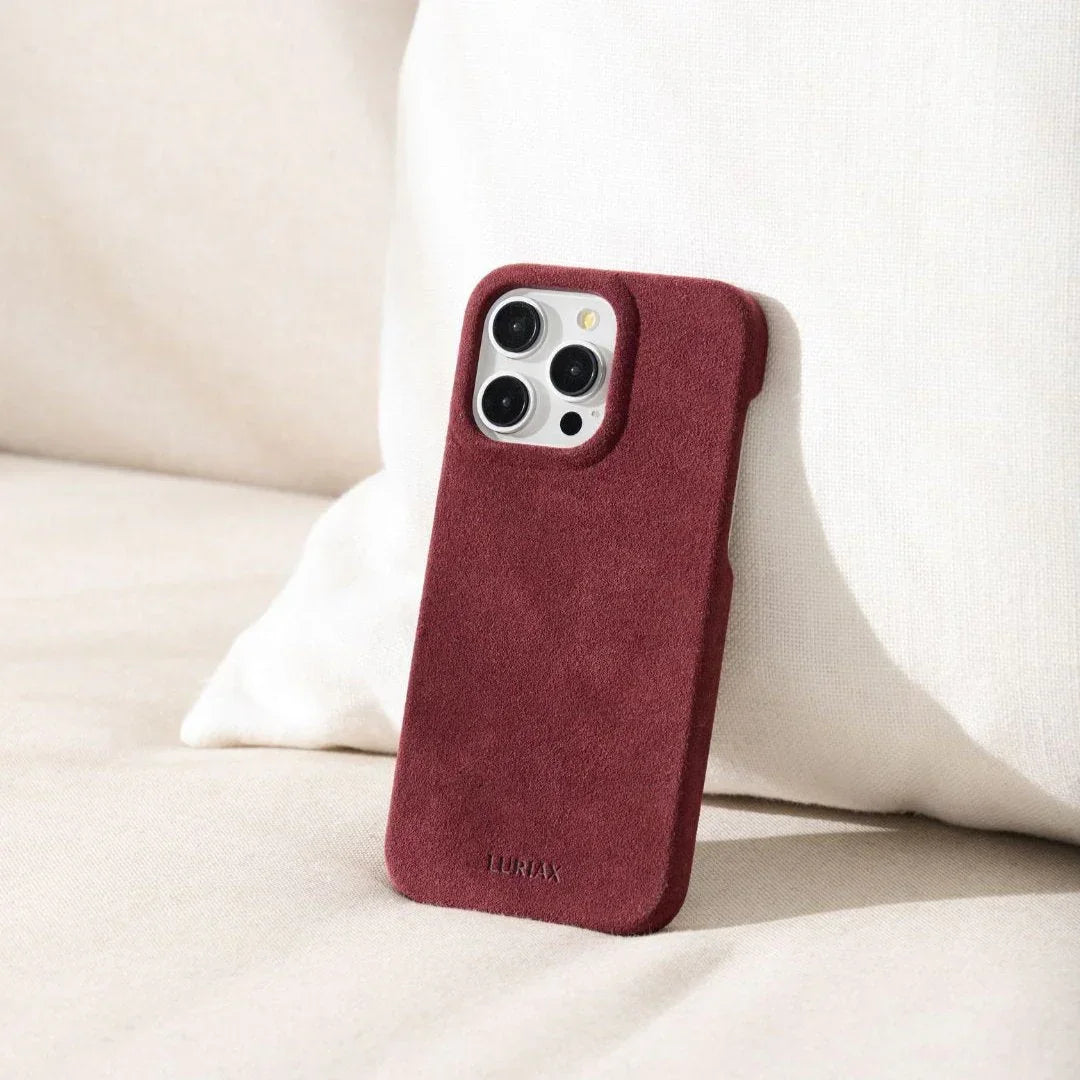 iPhone 15 Slim Alcantara Case The Minimal