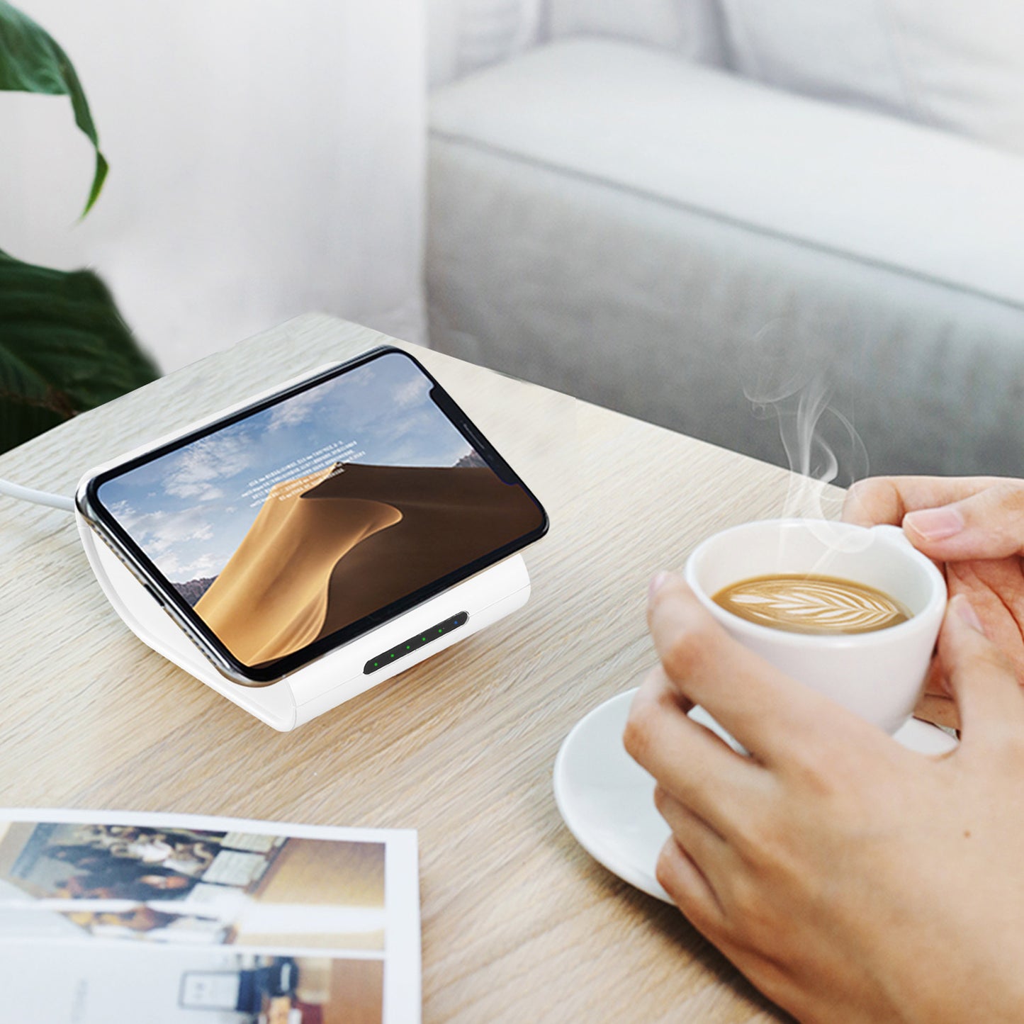 1Pc 10400mAh Qi Wireless Charging Power Bank For IOS Phone XS MAX XR Galaxy S10 S9 Note 9