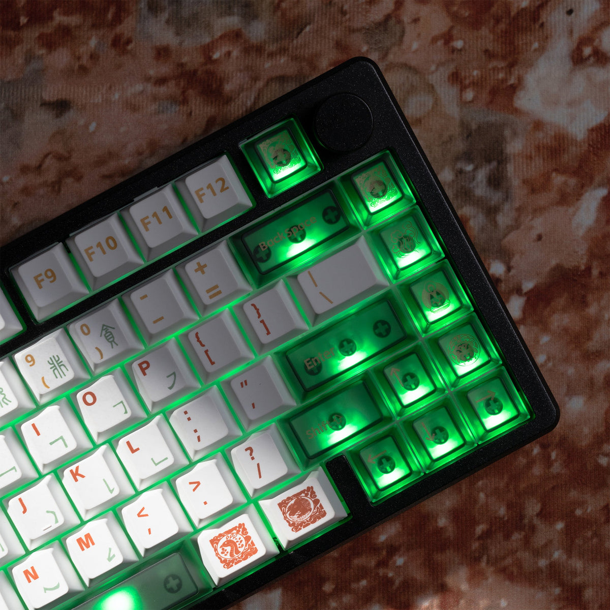 Cherry Profile PBT+PC 212-Key Keycap Full Set XVX Dunhuang Themed
