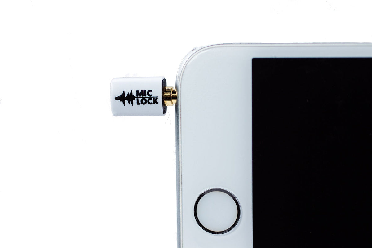 3.5mm Mini Single Ended Microphone Blocker White Mic-Lock
