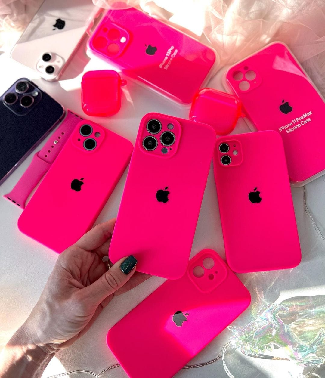 iPhone Camera Protection Firefry Rose Silicone Case