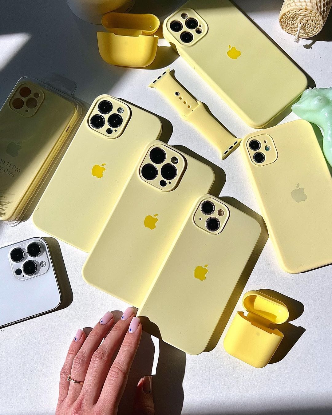 iPhone Camera Protection Creamy Yellow Silicone Case Apple iPhones