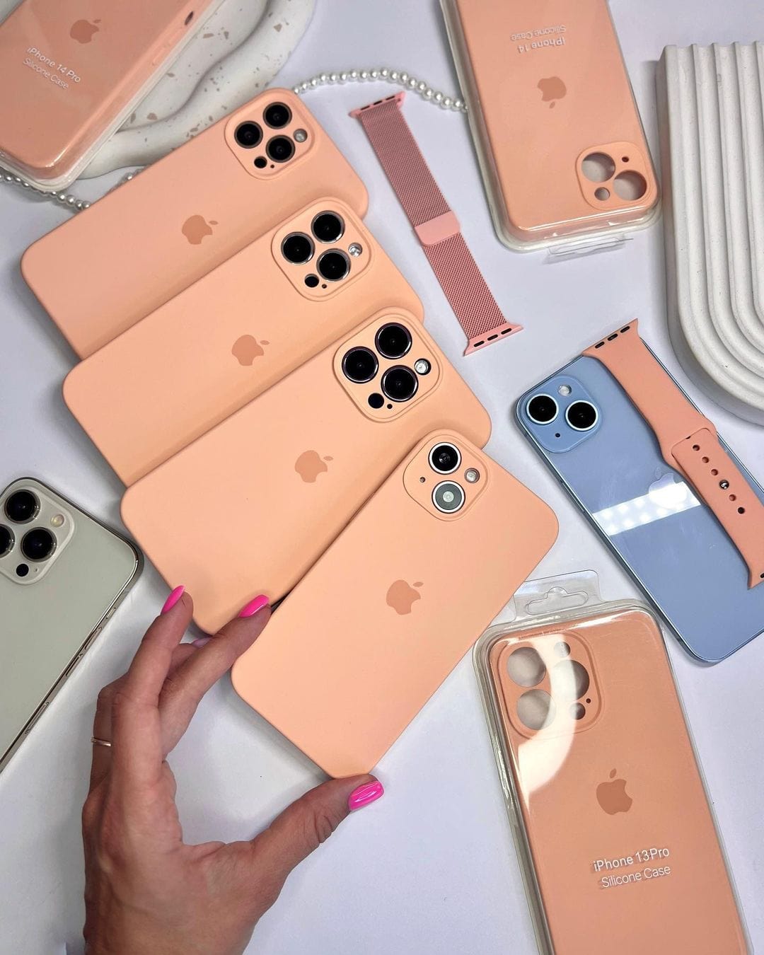 iPhone Begonia Silicone Case Camera Protection Apple