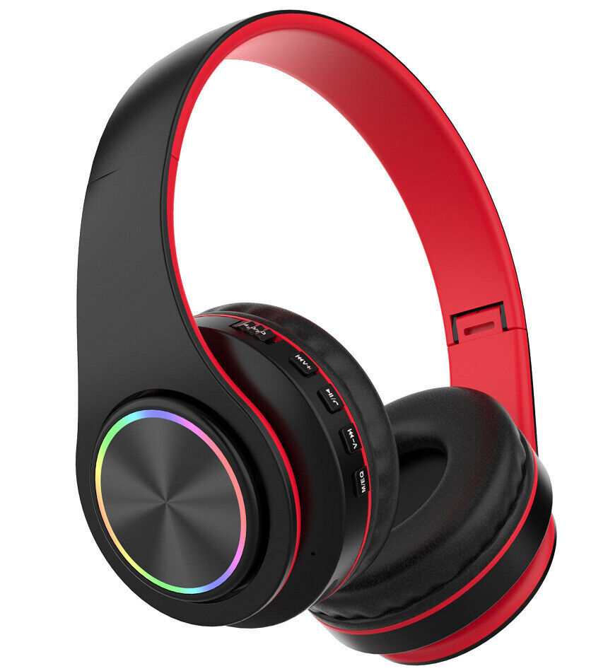The Perfect Part Super Bass Bluetooth Headphones LED Light