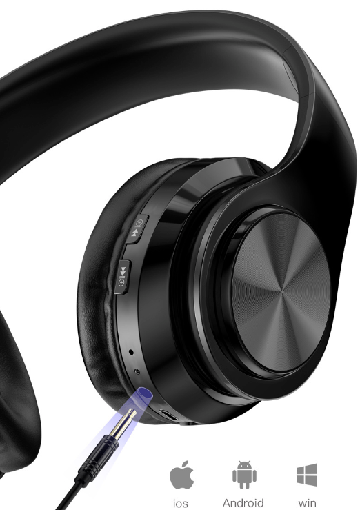 The Perfect Part Super Bass Bluetooth Headphones LED Light