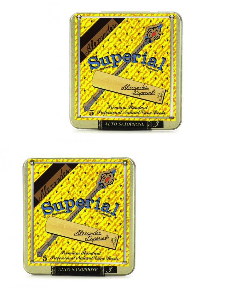 Alexander Reeds Superial Alto Saxophone Reeds - 3.0 (5-pack)- NEW