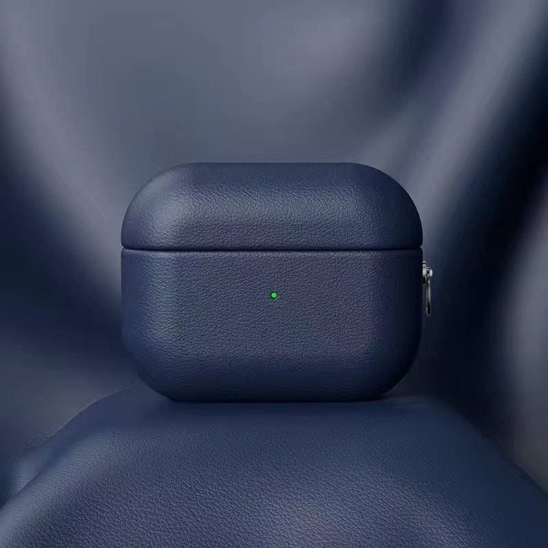 Premium Leather AirPods Case with Carabiner