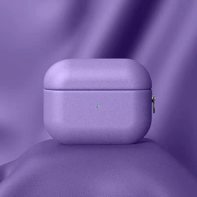 Premium Leather AirPods Case with Carabiner