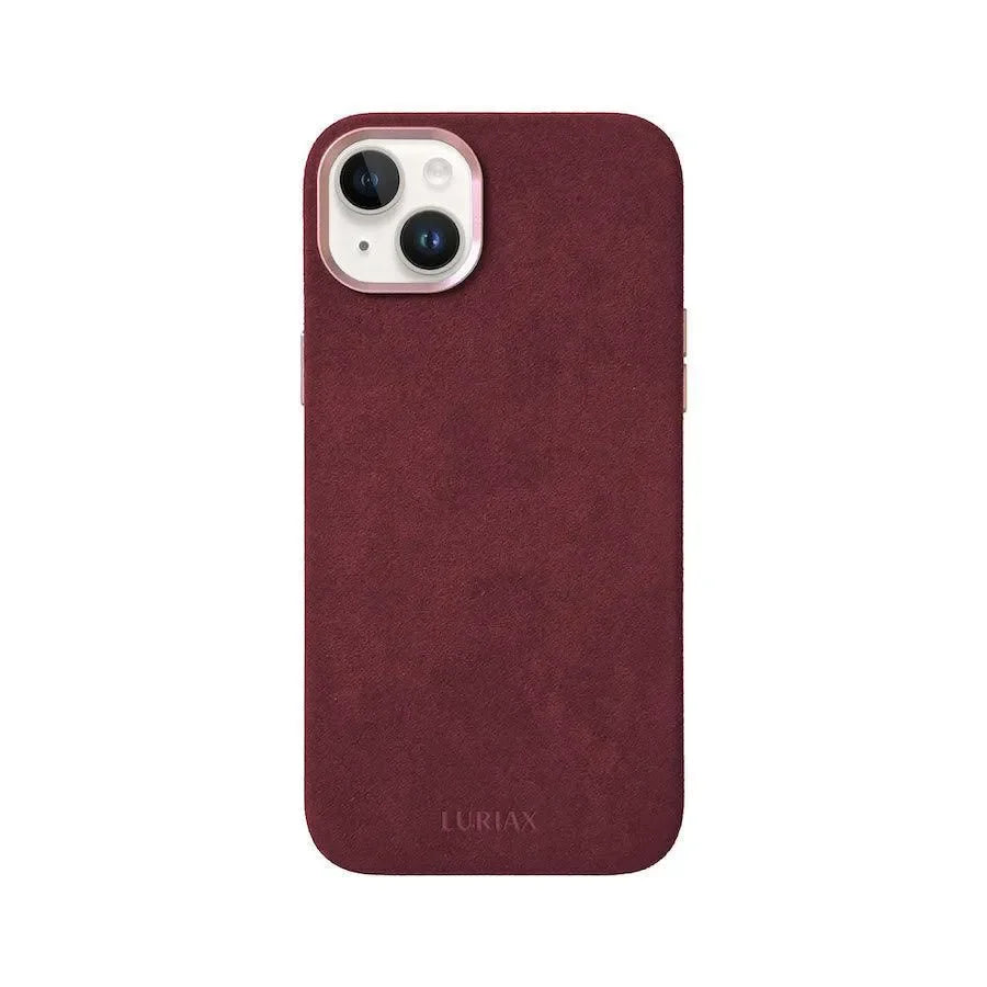 iPhone 14 Case Genuine Italian Alcantara Modern Classic Luriax