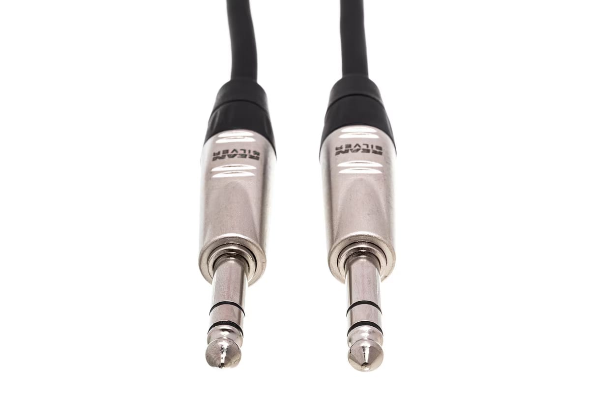 Hosa HSS-050 Pro Balanced Interconnect Cable - REAN 1/4-inch TRS Male to REAN 1/4-inch TRS Male - 50 foot-NEW