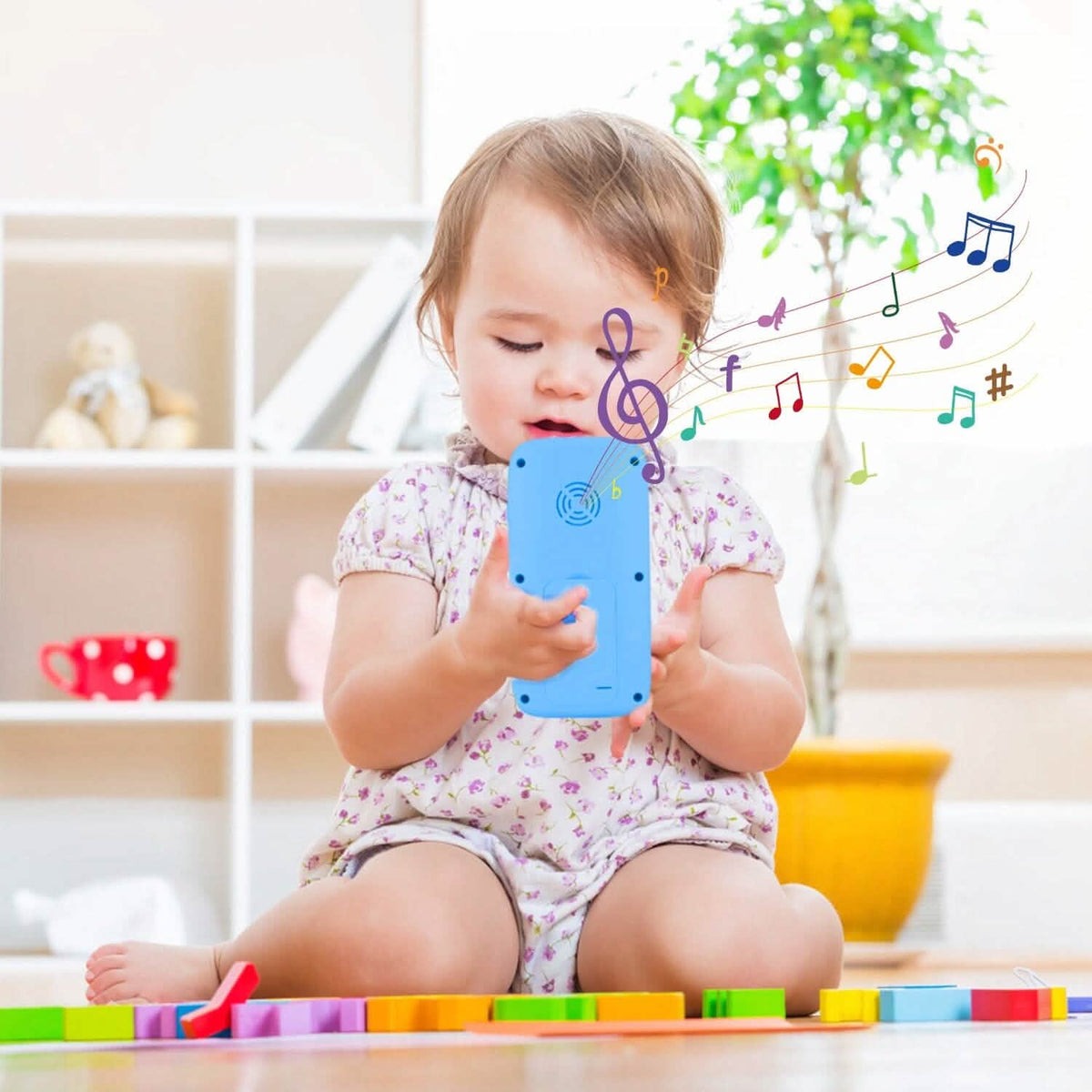 Interactive Educational Phone with Music Light Baby Infant Toy