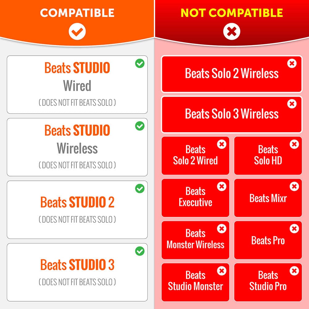 Beats Studio Black Replacement Earpads Wicked Cushions