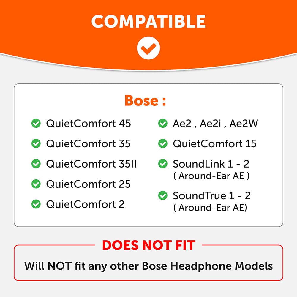 Bose QuietComfort Earpad Sweat Covers Custom Fit Headphone Covers WC SweatZ