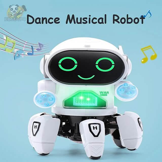 Dance Robot Electric Musical Shining Toy Pet