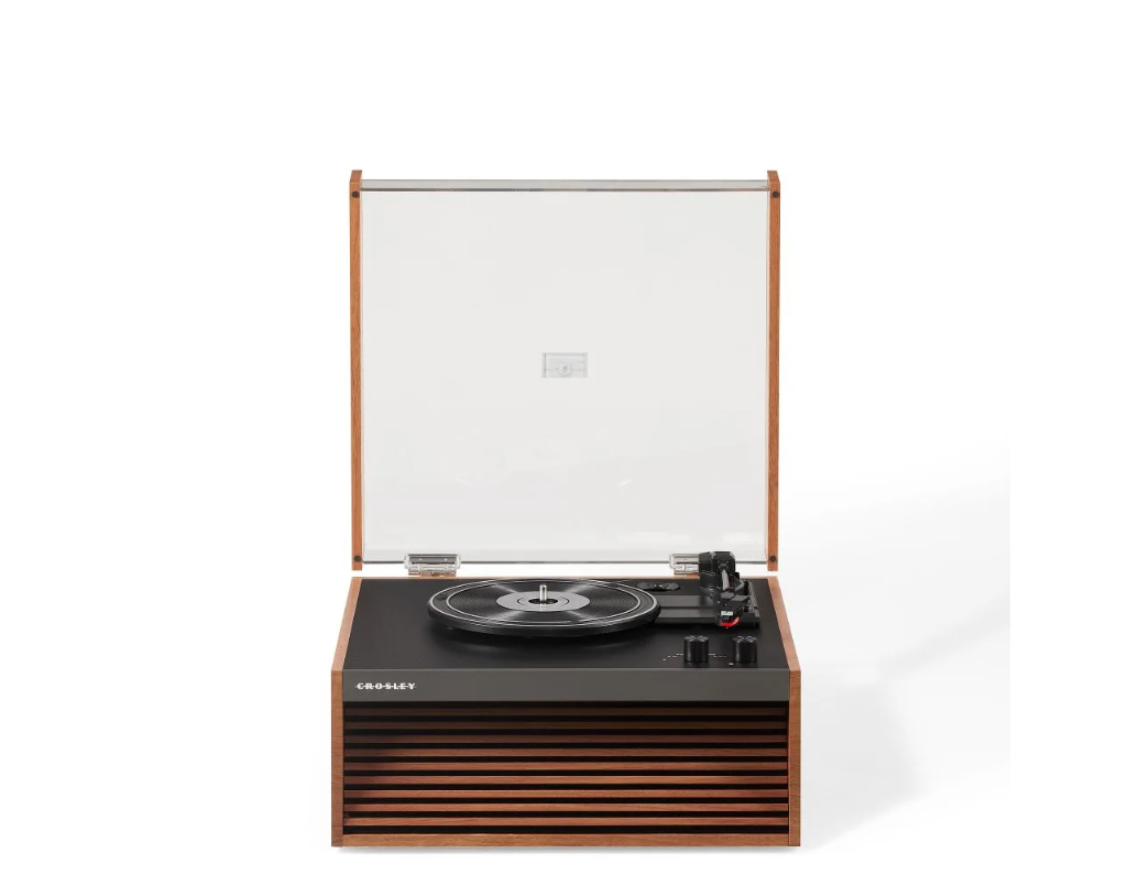Crosley CR6237A Dean 3-Speed Bluetooth Record Player Natural With Legs-NEW