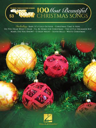 100 Most Beautiful Christmas Songs E-Z Play Today #53 E-Z Play Today Softcover -NEW