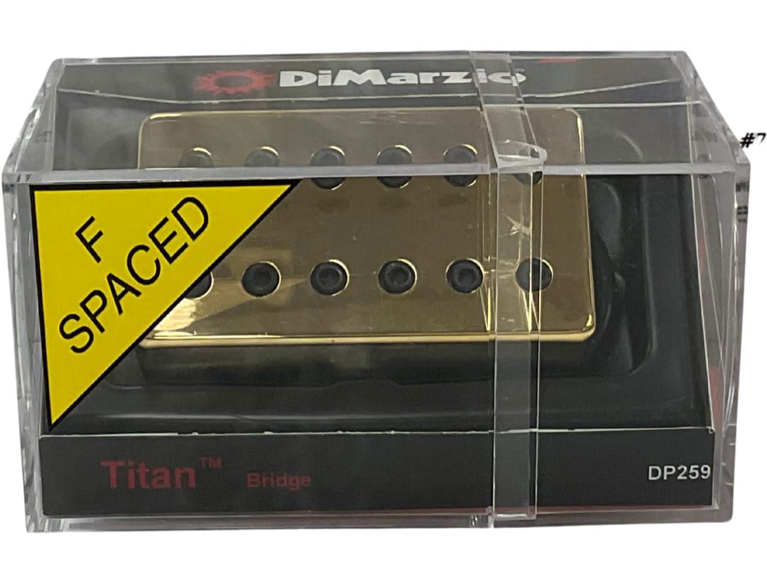 DiMarzio JAKE BOWEN SIGNATURE MODEL TITANTM BRIDGE, F-Spaced, Gold Cover -NEW