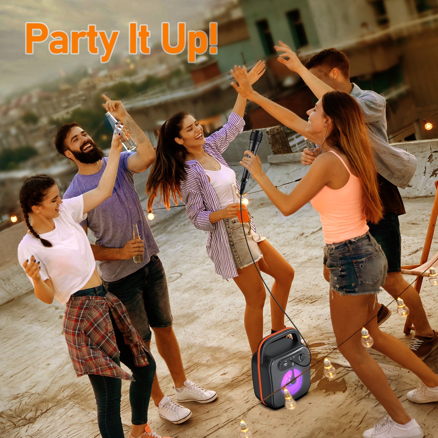 JYX Bluetooth Karaoke Speaker With Microphone Karaoke Machine For Adult