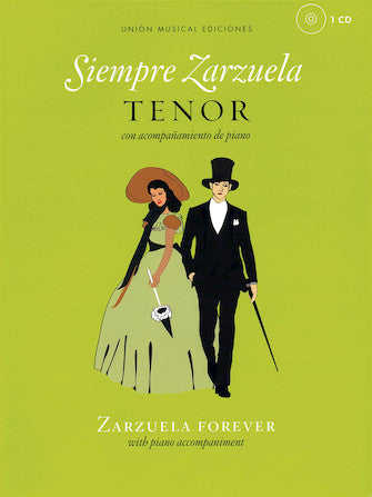 Siempre Zarzuela Tenor with CD of Piano Accompaniments Sheet Music -NEW