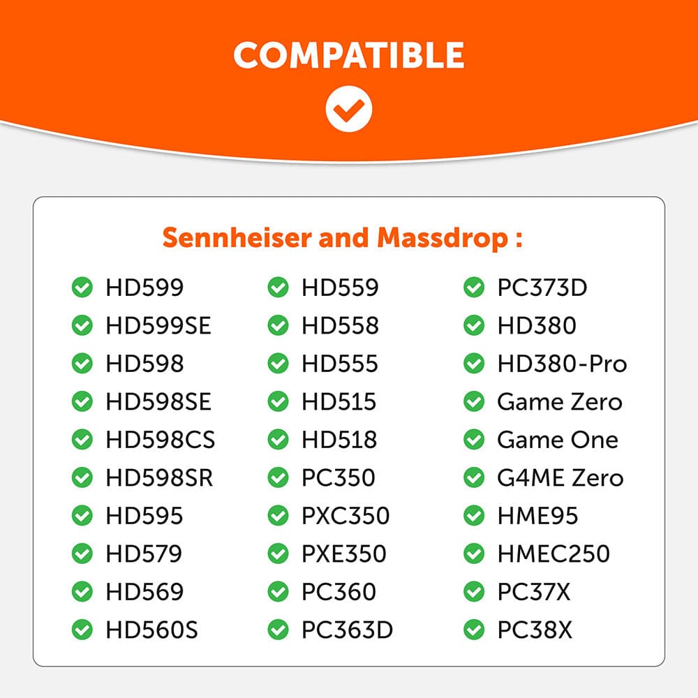 WC FreeZe Cooling Gel Earpads for Sennheiser PC38X & More