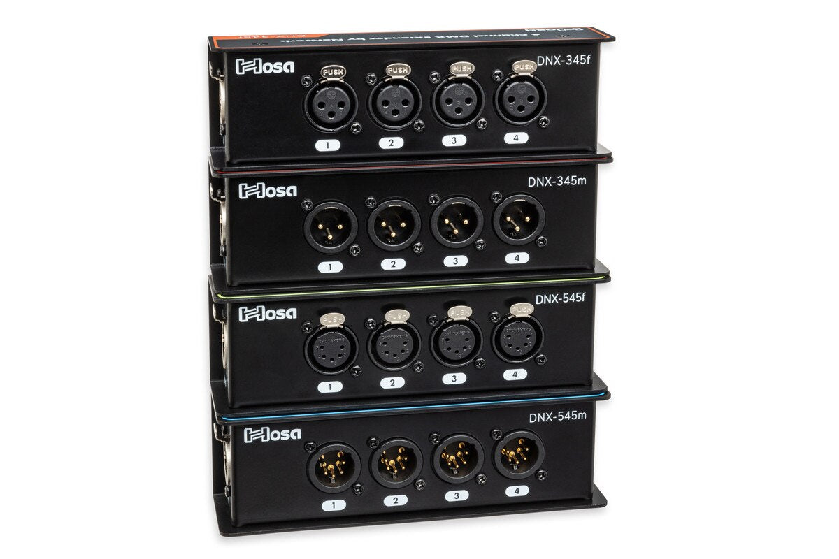 Hosa DNX-345F DMX, AES, or Analog Audio Extender -NEW