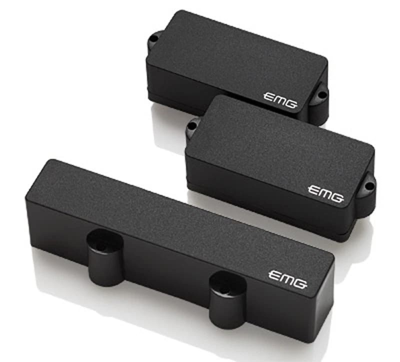 EMG PJ Active Bass Pickup set - black - New