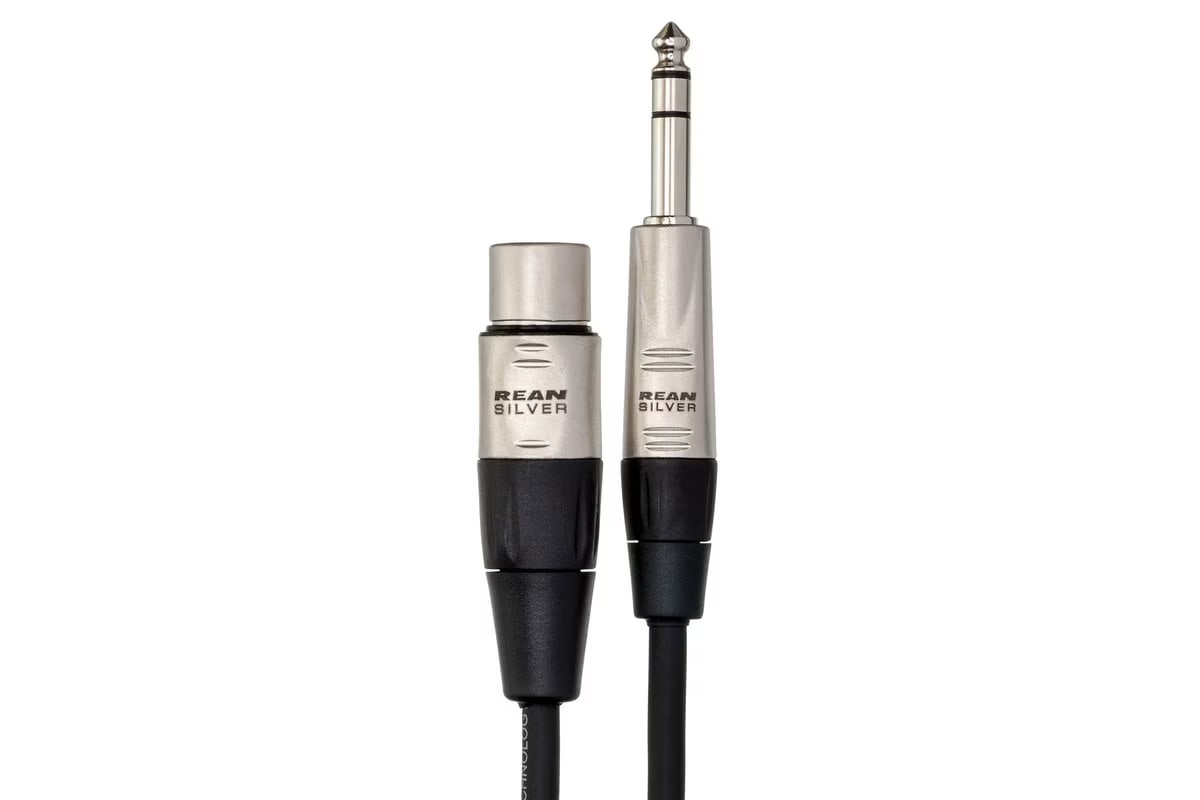 Hosa HXS-005 Pro Balanced Interconnect - REAN XLR Female to 1/4-inch TRS Male - 5 foot-NEW