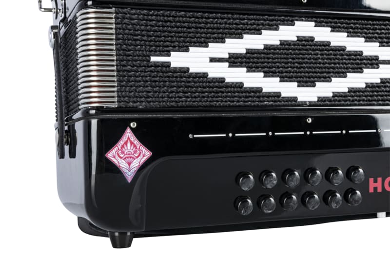 Hohner Hohnica ACES II 34 Button 3 Switches Key of EAD Diatonic Accordion-NEW