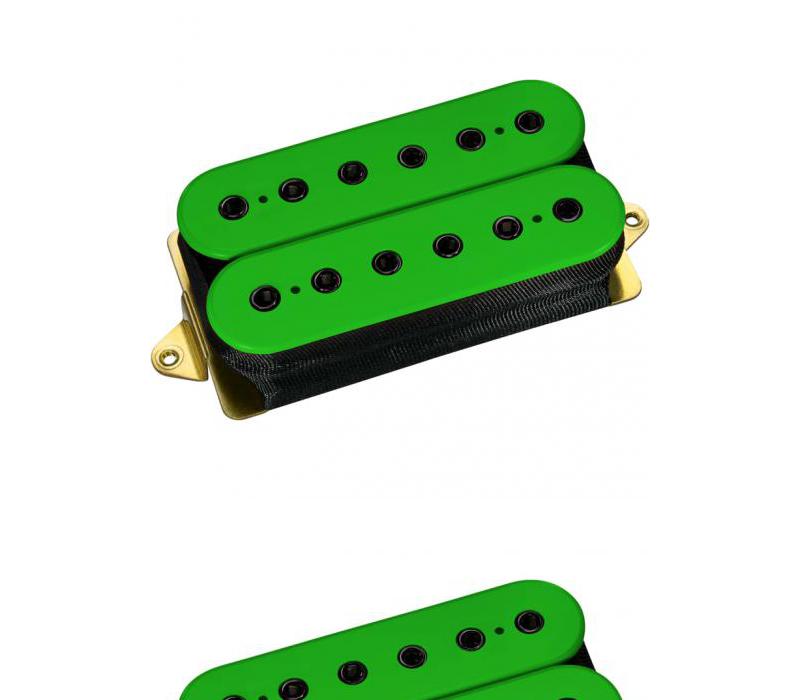 DiMarzio DP151 PAF Pro Humbucker Pickup Green With black pole -NEW