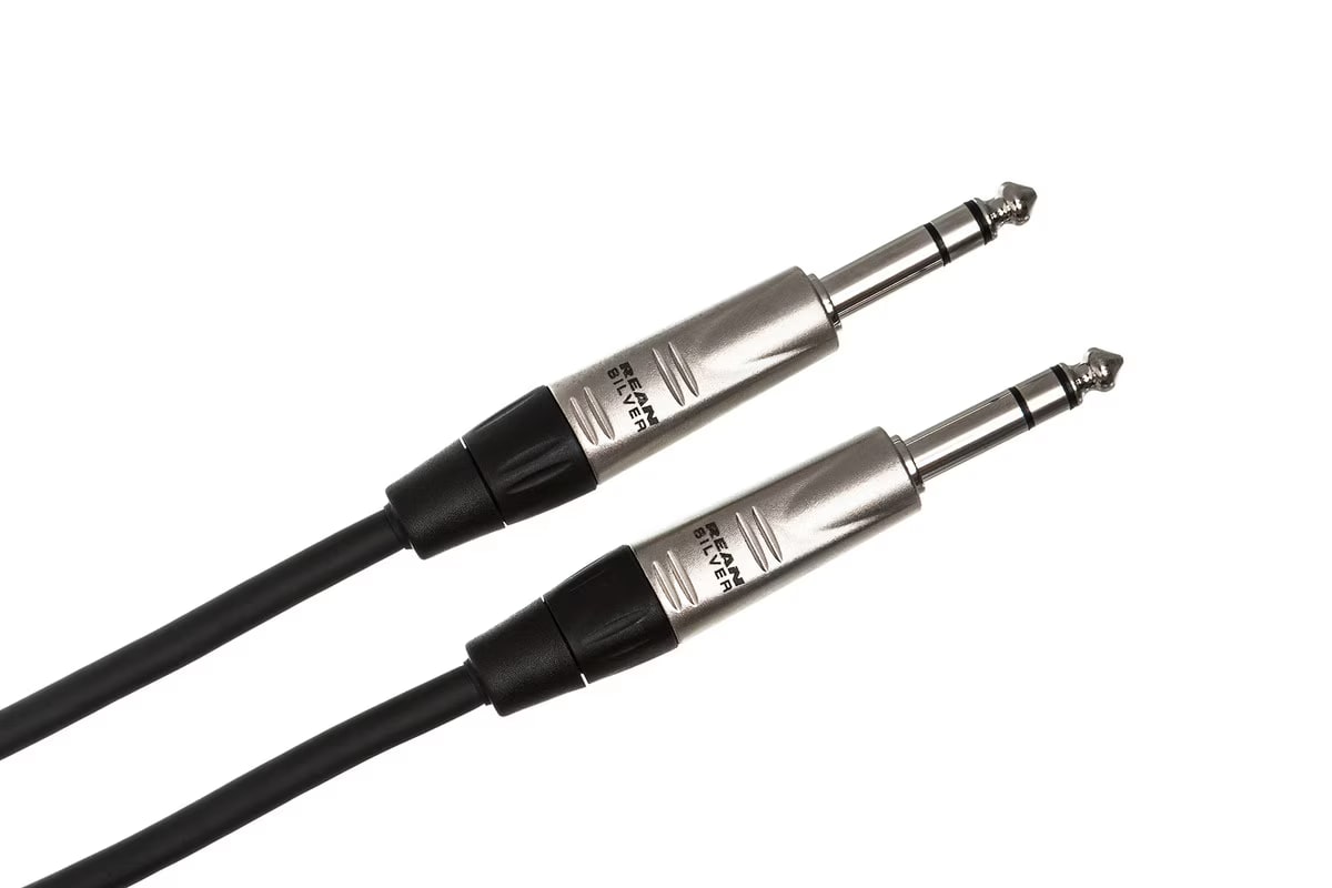 Hosa HSS-050 Pro Balanced Interconnect Cable - REAN 1/4-inch TRS Male to REAN 1/4-inch TRS Male - 50 foot-NEW
