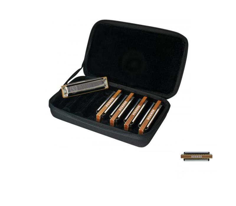 Hohner Marine Band 1896 5-piece Harmonica Set with Case-NEW