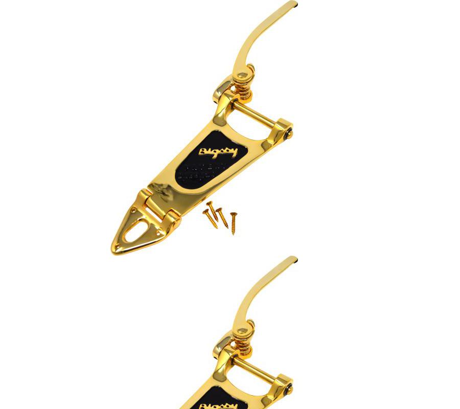 Bigsby Tailpiece B6 Vibrato Left-Hand Gold Guitar Accessory