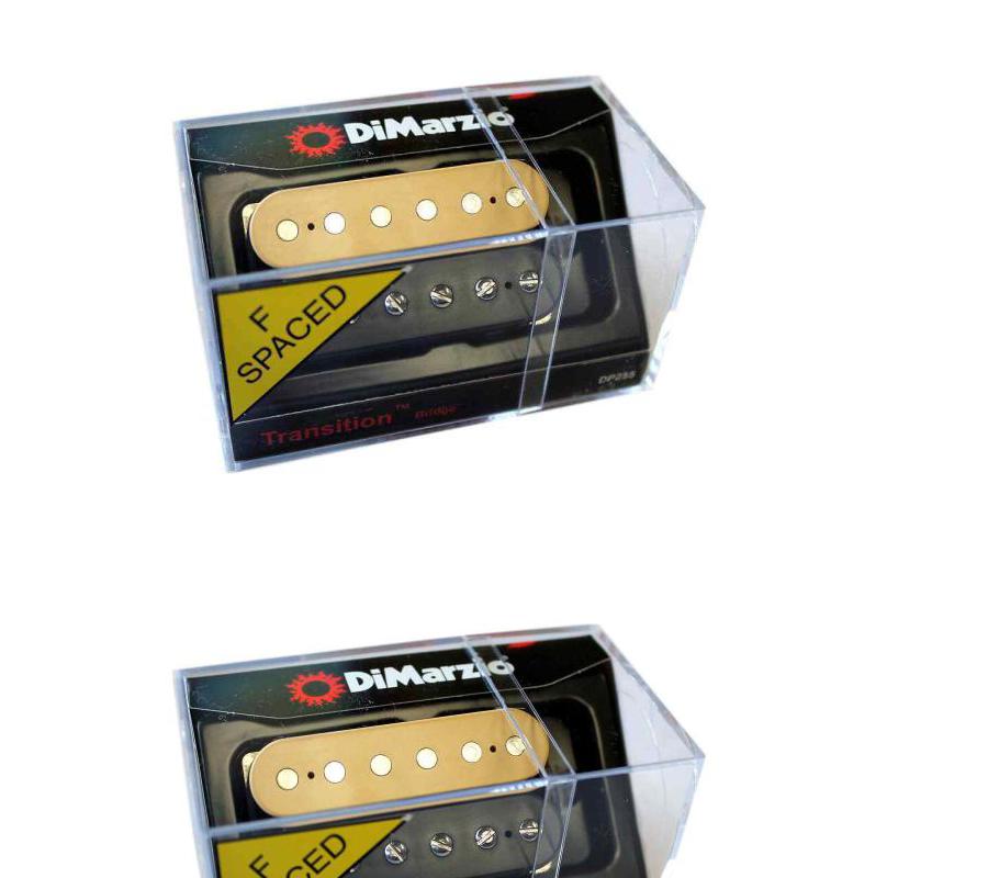 New - DiMarzio DP255FBC F-spaced Transition Bridge Humbuckers Pickup, Black/Cream