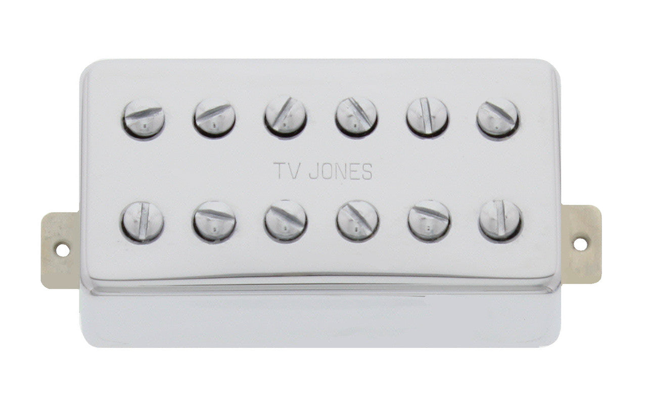 TV Jones TV Classic Neck Humbucker Pickup Mount - Plated Metal Cover-NEW