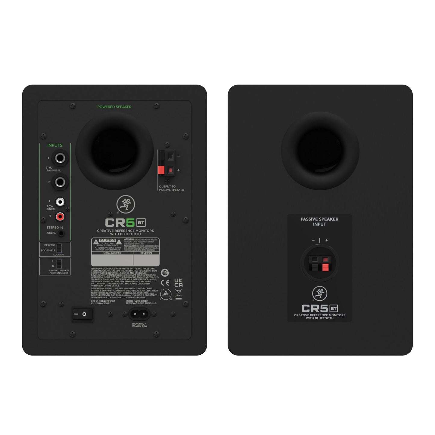 Mackie CR5BT 5" Multimedia Monitors with Bluetooth-NEW