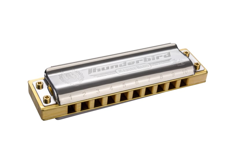Hohner M2011BXL-LF Marine Band Thunderbird Harmonica – Key of Double Low F-NEW