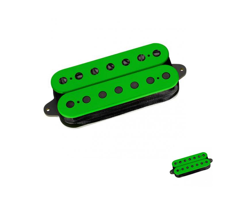 DiMarzio DP756 Illuminator 7 String Neck Humbucker Green with Black poles-NEW