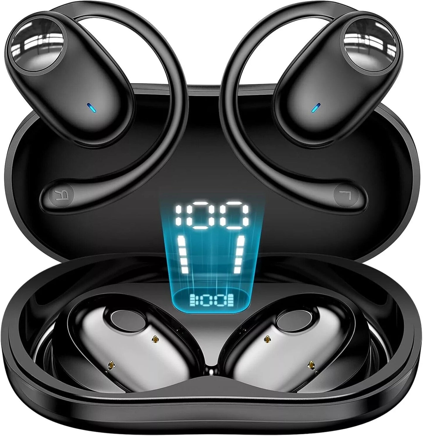 PERESSENTIAL YYK‑580 Wireless Sport Ear-Hook Earbuds Black