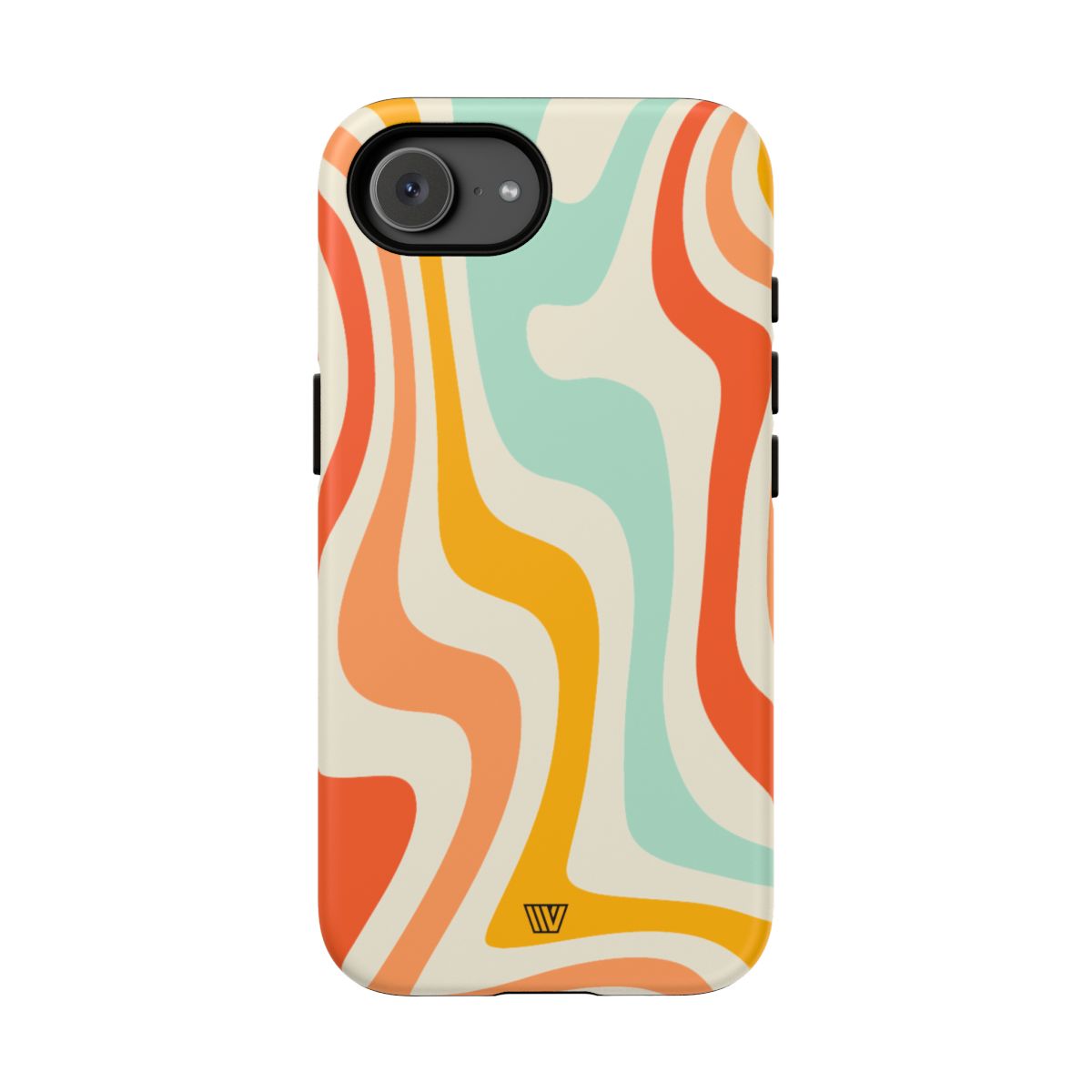 Retro Groovy Swirls Tough Phone Case