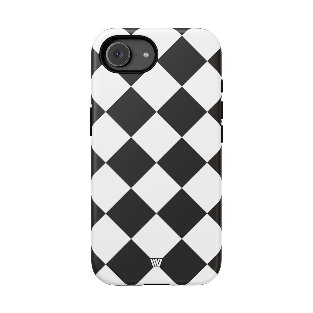 Black & White Diamond Tough Phone Case Dual-layer Protection
