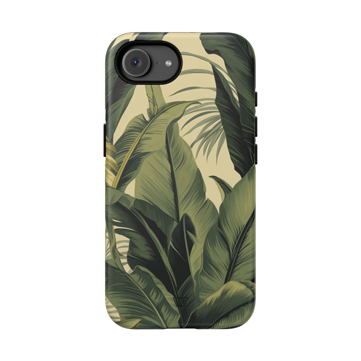 Tropical Leaves Tough Phone Case Dual-Layer Protection