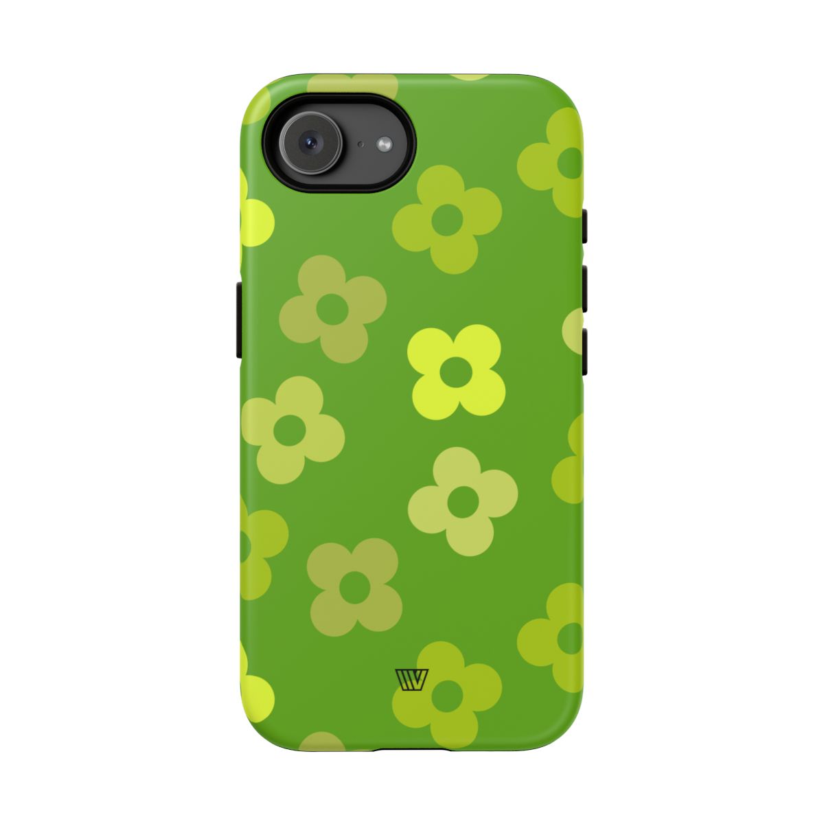 Green Retro Flowers Tough Phone Case