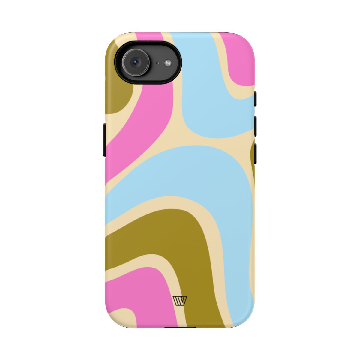 Tough Phone Case Large Groovy Waves Polycarbonate Shell
