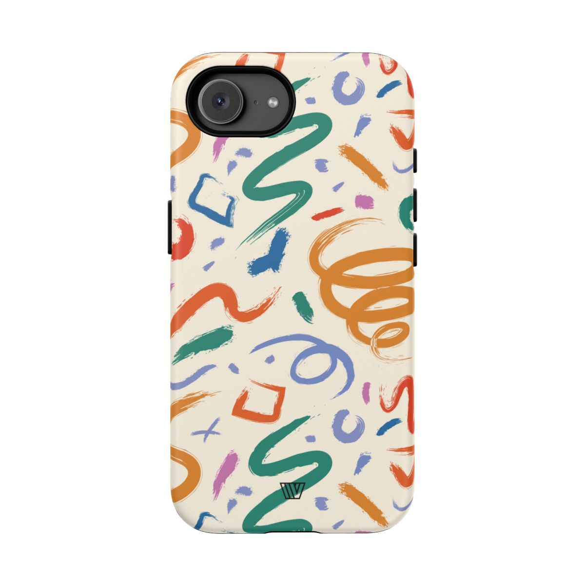 Doodle Brush Strokes Tough Phone Case