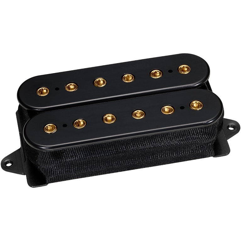 DiMarzio DP215 Evo 2 Humbucker Bridge Pickup F-spaced, Black with gold poles - NEW