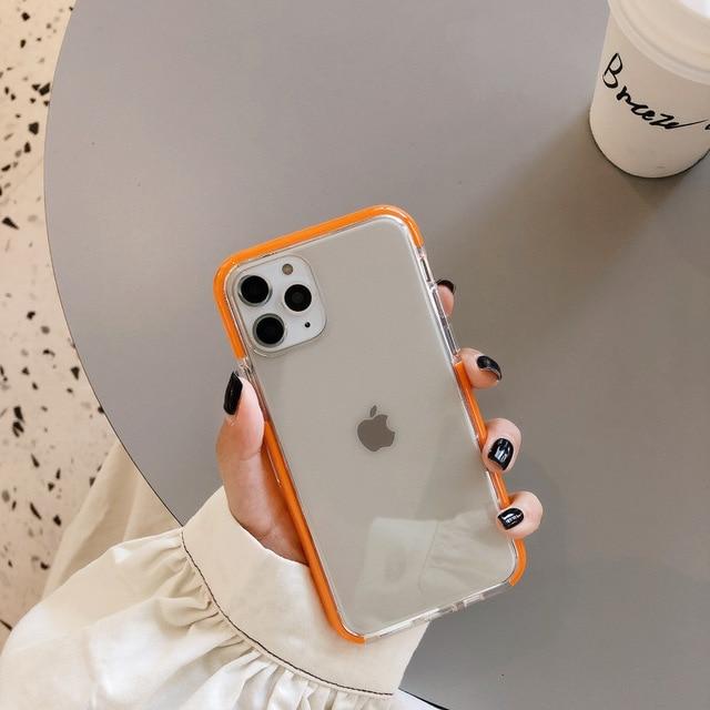 Shockproof Candy Color TPU iPhone Case Apple