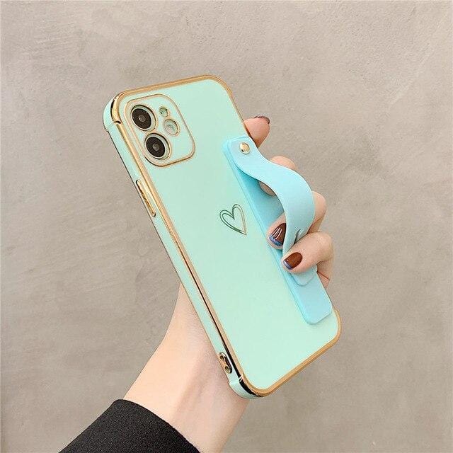 Wrist Strap Electroplated Bumper iPhone Case Apple