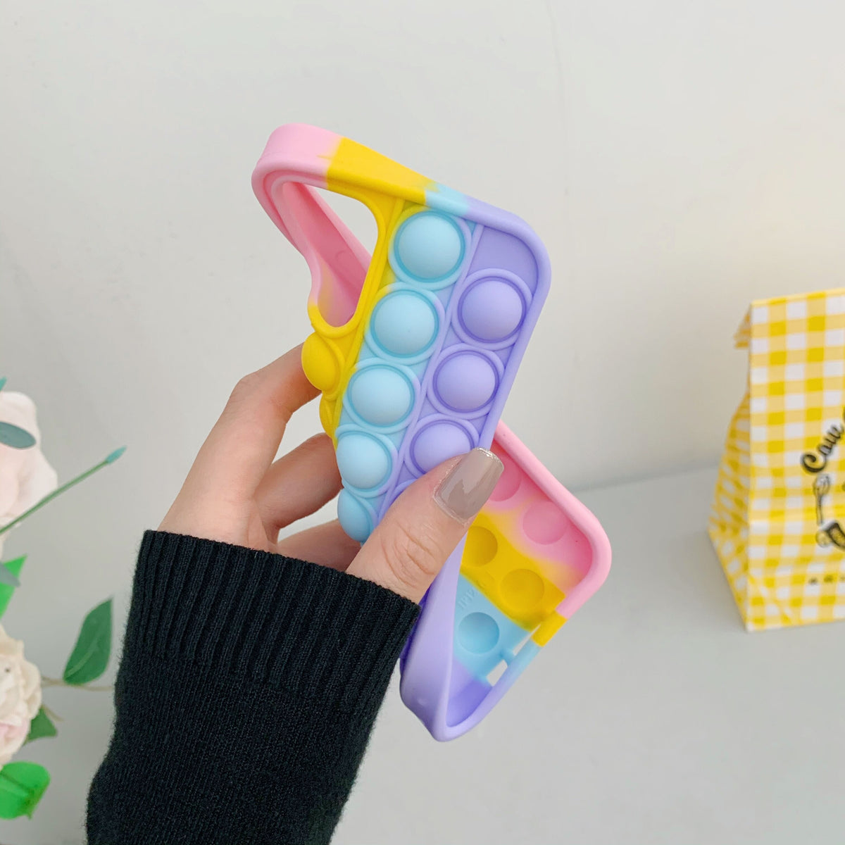 Pop It Fidget High-Quality Soft Silicone iPhone Case