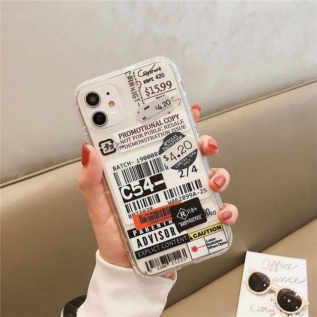 Stamp Label Barcode Full Body Protective iPhone Case Apple